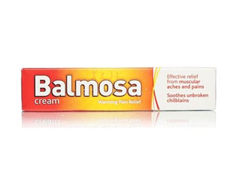 chilblains and balmosa cream.